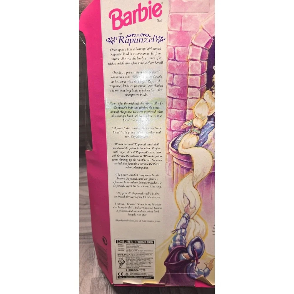 Mattel 1994 Barbie Rapunzel Doll Children's Collector Series New Dented Box